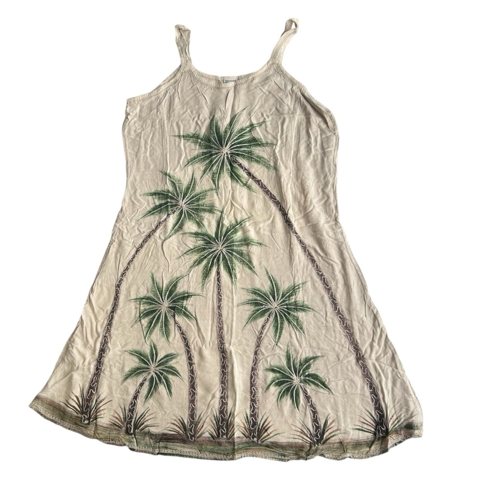 Palm Tree Free Size Dress